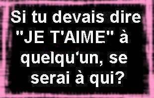 je t'aime